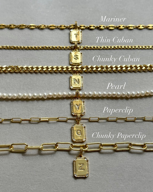 Initial Necklace (Choose Your Base)
