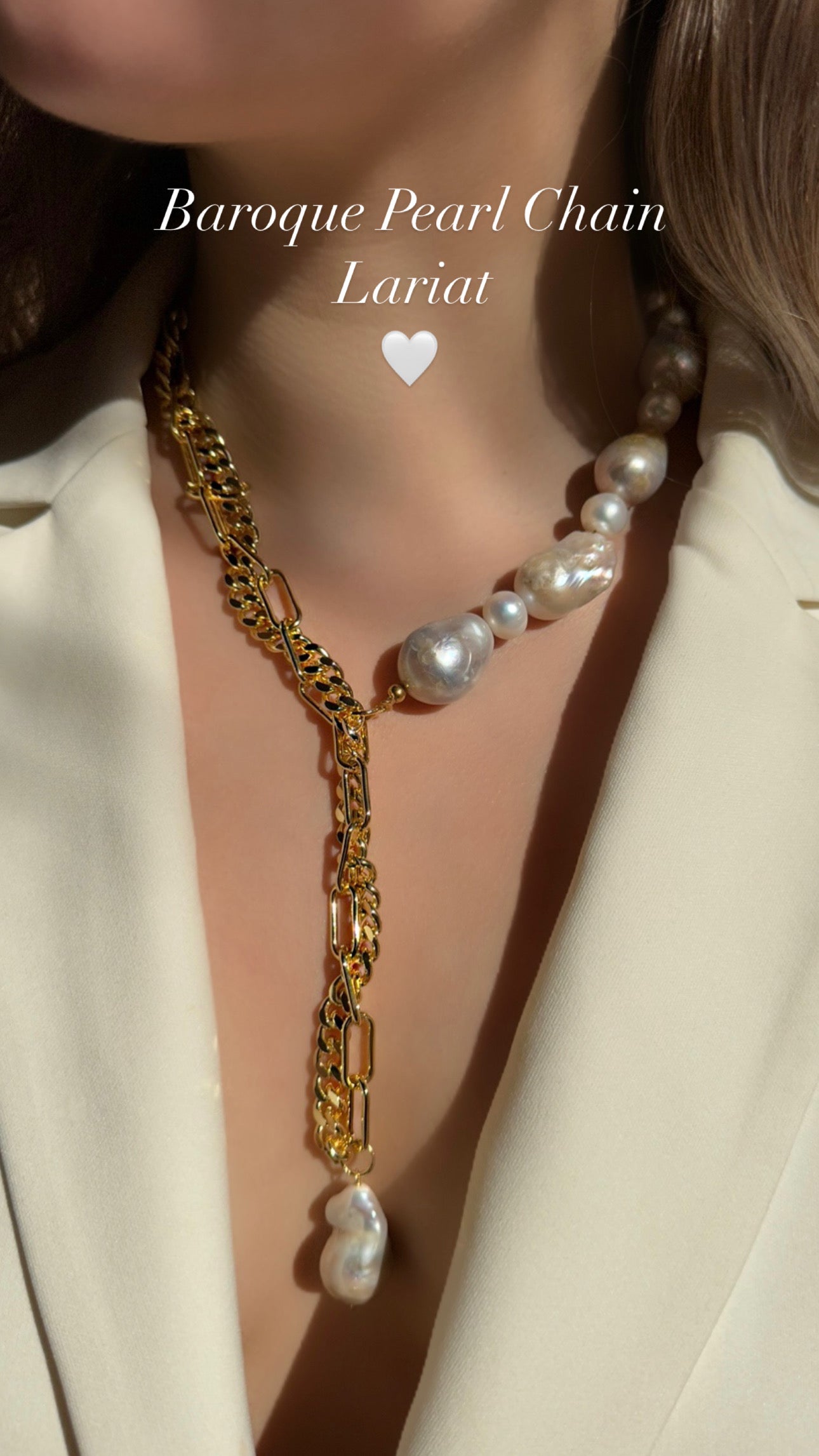 Baroque Pearls Lariat