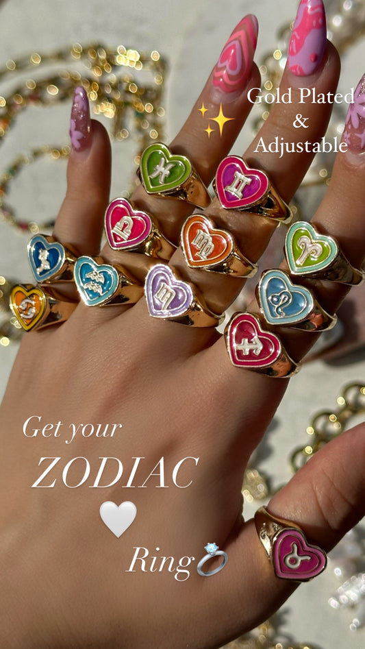 Zodiac Sign Rings (Sold Separately)