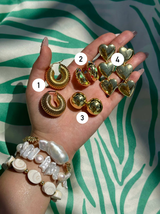 Chunky Earrings (Each Pair Sold Separately)