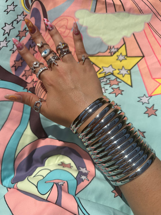 Silver Bangles