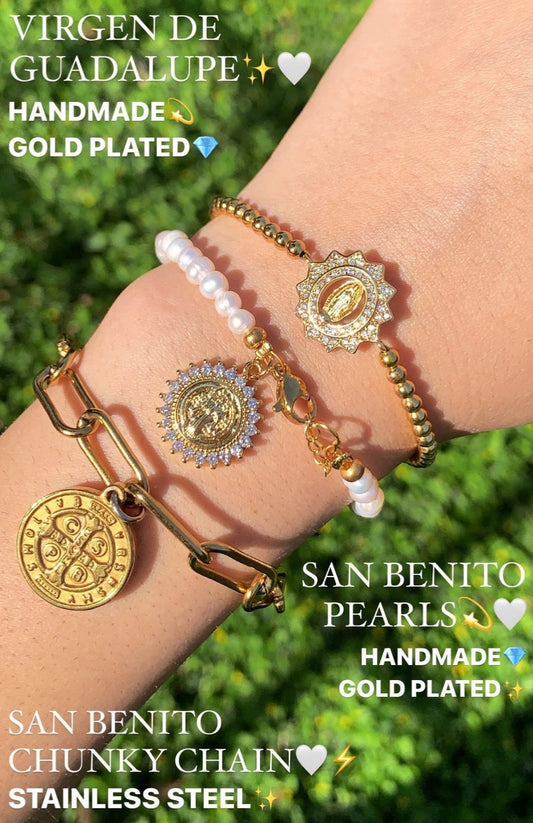 Saint Benedict Chunky Chain Bracelet