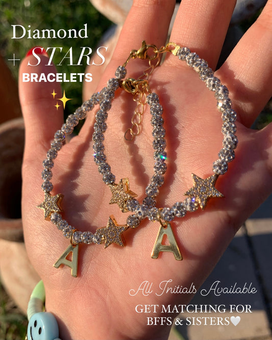 Diamond Initial Bracelet