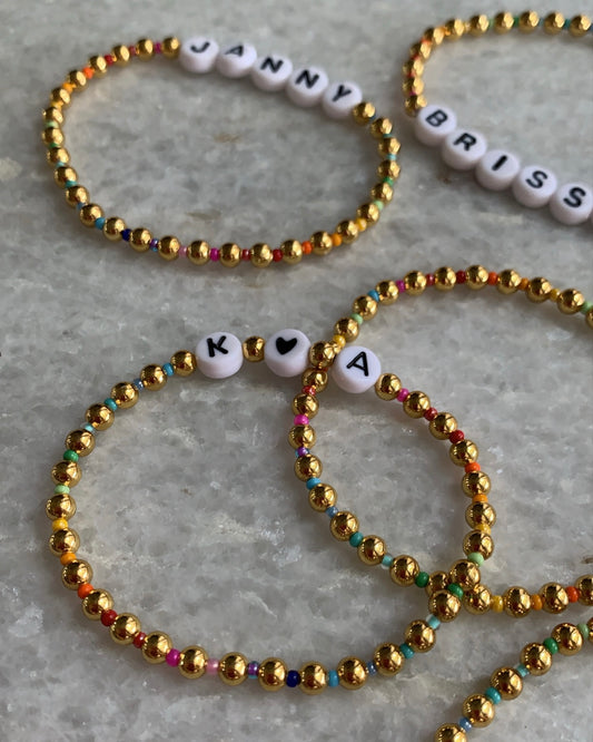 Gold Rainbow Bracelet