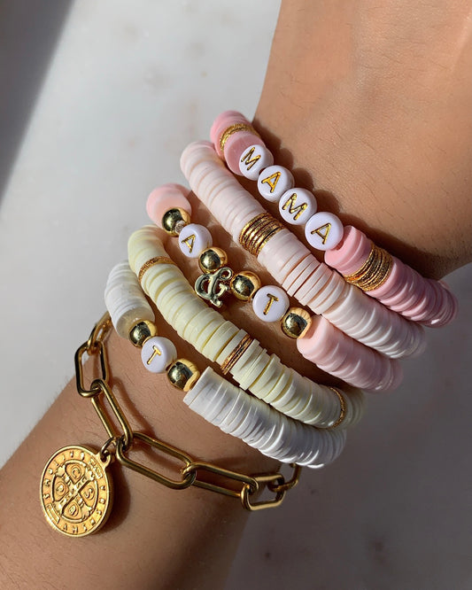 Blush Bracelet Set (Set of 5 Bracelets)