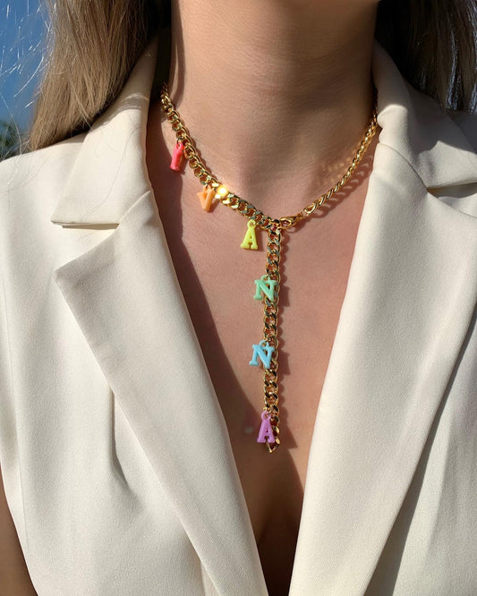 Drippin’ Rainbows on Cuban Chain
