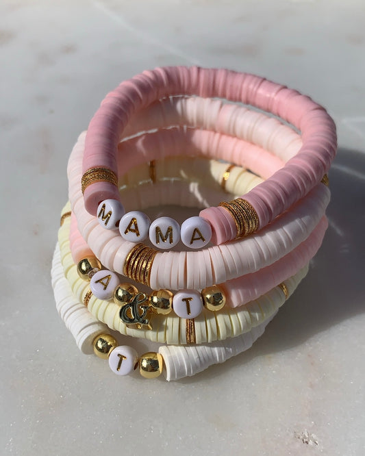 Blush Bracelet Set (Set of 5 Bracelets)