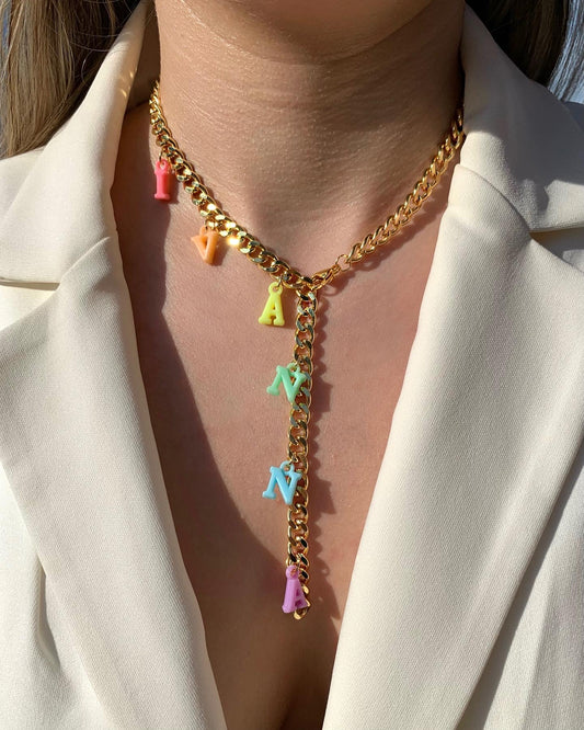 Drippin’ Rainbows on Cuban Chain